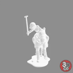 Pole with articulated arm
