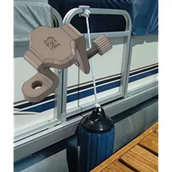 Pontoon Rail Fender Hanger 1.0 inch mount marine Bimini Kayak Canoe Boat Yacht Motorboat ph-03 3d print and cnc