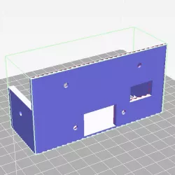 Power Supply Case with connection AC / Switch Button