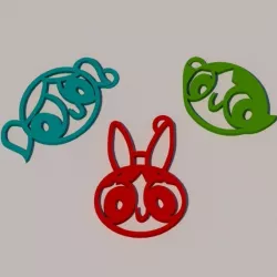POWERPUFF GIRLS PENDANT