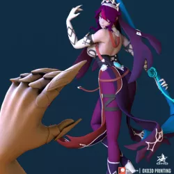Rosaria Nail Accessory from genshin impact Cosplay