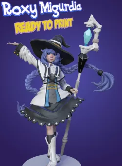 Roxy Migurdia Mushoku Tensei anime 3d figurine print model