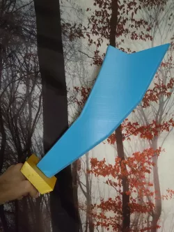Runescape Rune Scimitar Life Sized Old School Runescape OSRS + Keychains