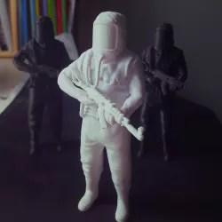 Rust Hazmat with ak fanart