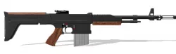 Scale replica machine gun