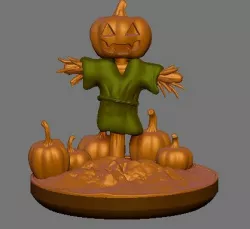 Scarecrow Pumpkin Base 25mm