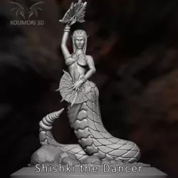 Shishki Naga Snake Human Tabletop Mini Miniature DnD