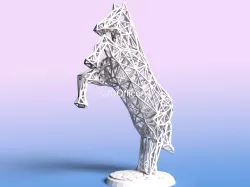 SLA Horse Mesh Wire Art