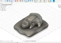 Sleeping fat gummy bear pillow