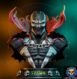 SPAWN BUST - FAN ART