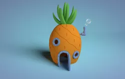 Spongebob and Squidward houses for fish