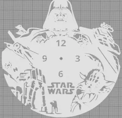 Star Wars clock