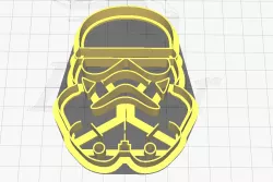 Stormtrooper Cookie Cutter - Yoda Cutter - Star Wars (outline + marker)