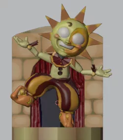 Sun Daycare Attendent FNAF Chibi