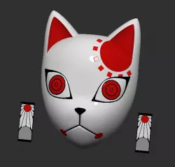 TANJIRO MASK DEMON SLAYER V2