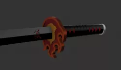 tanjirou katana v2 (demon slayer)