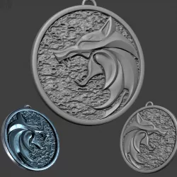 The Witcher Netflix Medallion