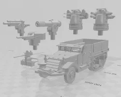U.S. Halftrack (M3, M16 MGMC, GMC, T19 HMC, PMC, MPMC) for Dust Warfare 1947