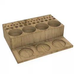 Unifishing fly knitting tool organizer Station bar tool holder post