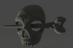 Vampire skull hair pin