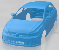 Volkswagen Polo GTI 2022 Printable Body Car