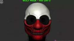 Wolf Mask - Payday 2 Mask - Halloween Cosplay Mask