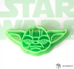 Yoda Cookie Cutter - Yoda Cutter - Star Wars (outline + marker)