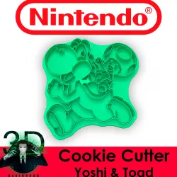 YOSHI & TOAD COOKIE CUTTER / SUPER MARIO BROS