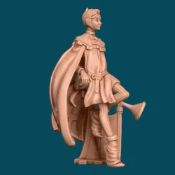 Zefyr, a herald bard - dnd miniature [presupported]