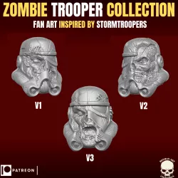 Zombie Troopers Collection fan art head for action figures