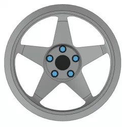 1/24 scale 18" Desmond Regamaster Evo wheel