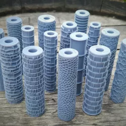 15 Texture rollers - Foam roller - To make scener