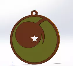 2D sphere of 1 Dragon ball star