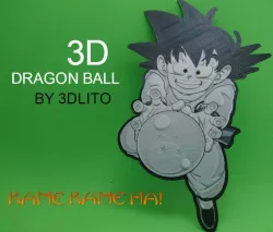 3D Drawing Son Goku (DRAGON BALL)