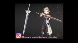 3MF STL Genshin Impact Harbinger of Dawn Sword