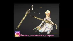 3MF STL GENSHIN IMPACT Prototype Rancour Sword