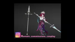 3MF STL Genshin impact Spear of Favonius Hast weapon