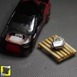 4B11 Turbo Engine Hot Wheels Mitsubhisi Lancer Evo X 1/64 Scale