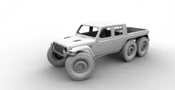 6X6 JEEP GLADIATOR RC HARD BODY SCALER 324 313 370 TRX AXIAL