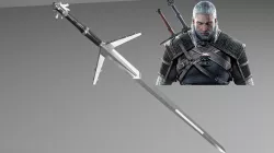 Aerondight -- Witcher Silver Sword -- Sliced Print Ready -- Geralt Of Rivia