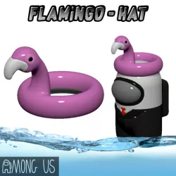 AMONG US HAT - FLAMINGO