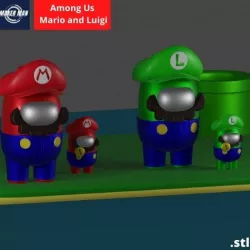 among us - mario luigi edition + baby version