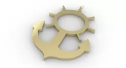 anchor and rudder