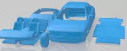 Audi 80 (B3) 1986 Printable Car
