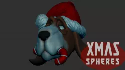 basset hound xmas sphere