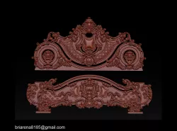 Bed 3D relief models STL Files used for CNC Router