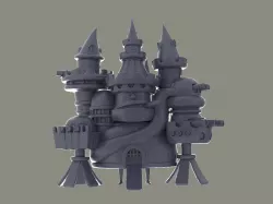 Capone Bege Castle 3D Model