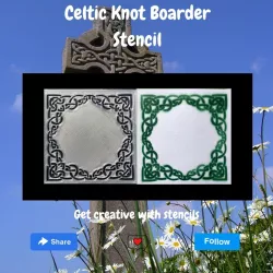 Celtic Knot Boarder Stencil