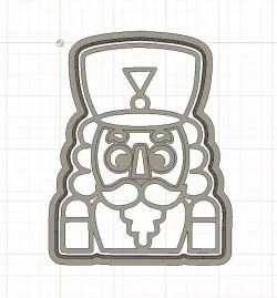 Christmas Nutcracker Cookie and Fondant Cutter with Embosser