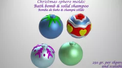 christmas sphere MOLDs: BATH BOMB, SOLID SHAMPOO / BOMB BATH BOMB, SOLID SHAMPOO